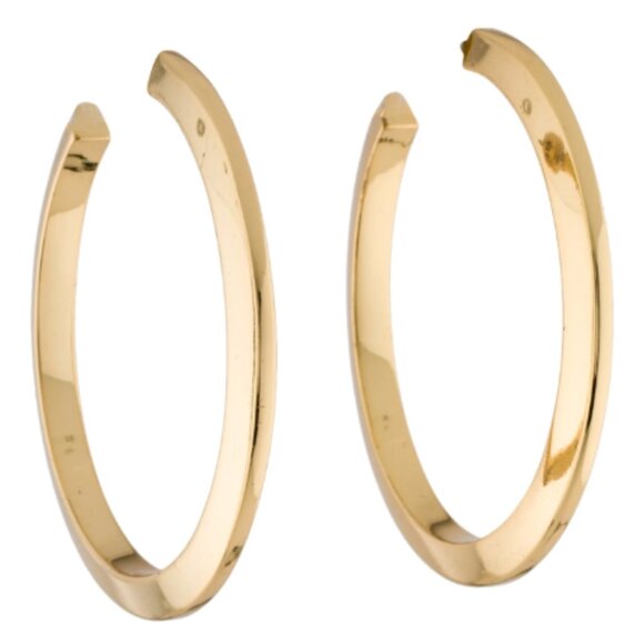 Jenny Bird Gold Hoop Earrings - Picture 2 of 5
